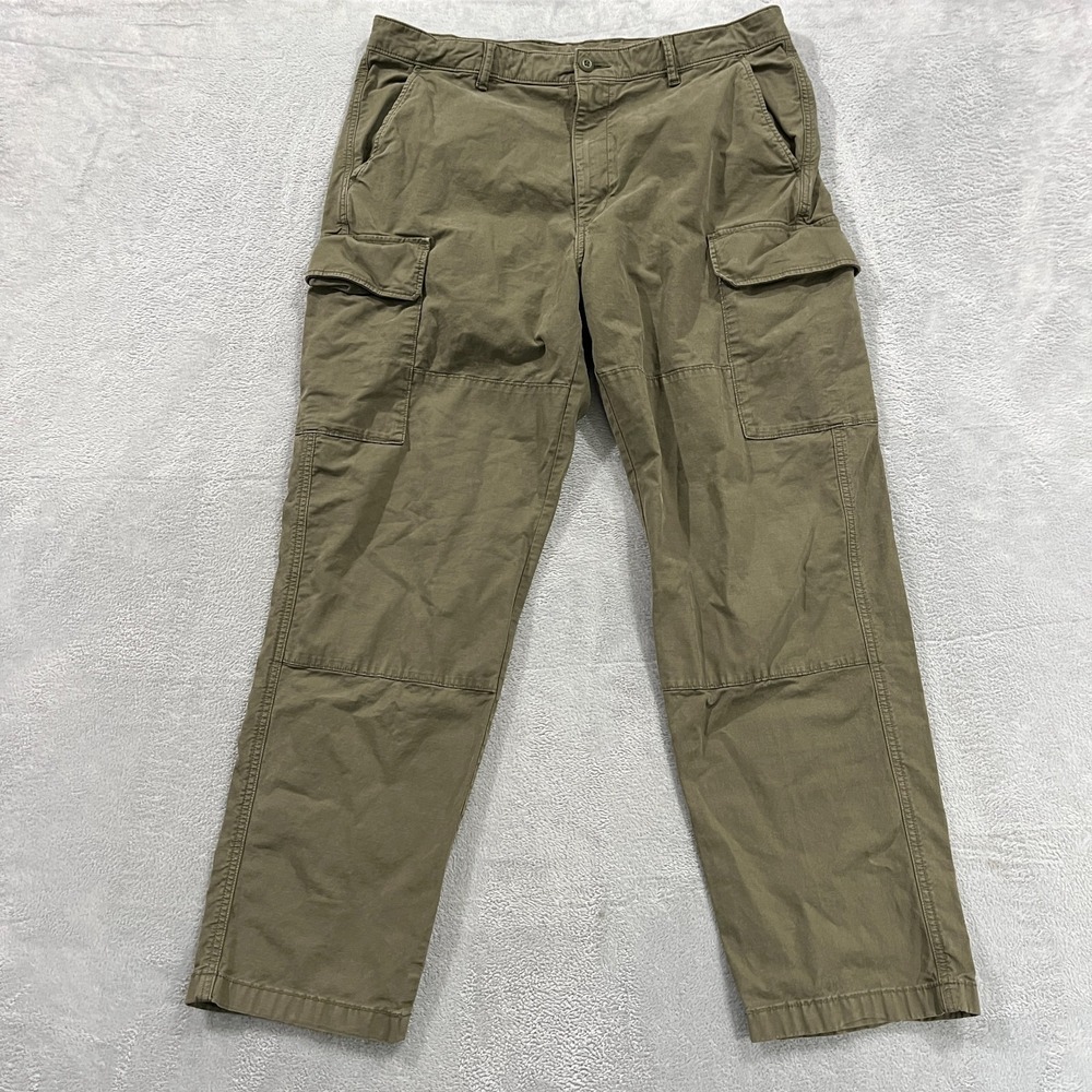 Uniqlo Pants Men 37X31 Gorpcore Hiking Workwear Trails Drawstring Straight Japan